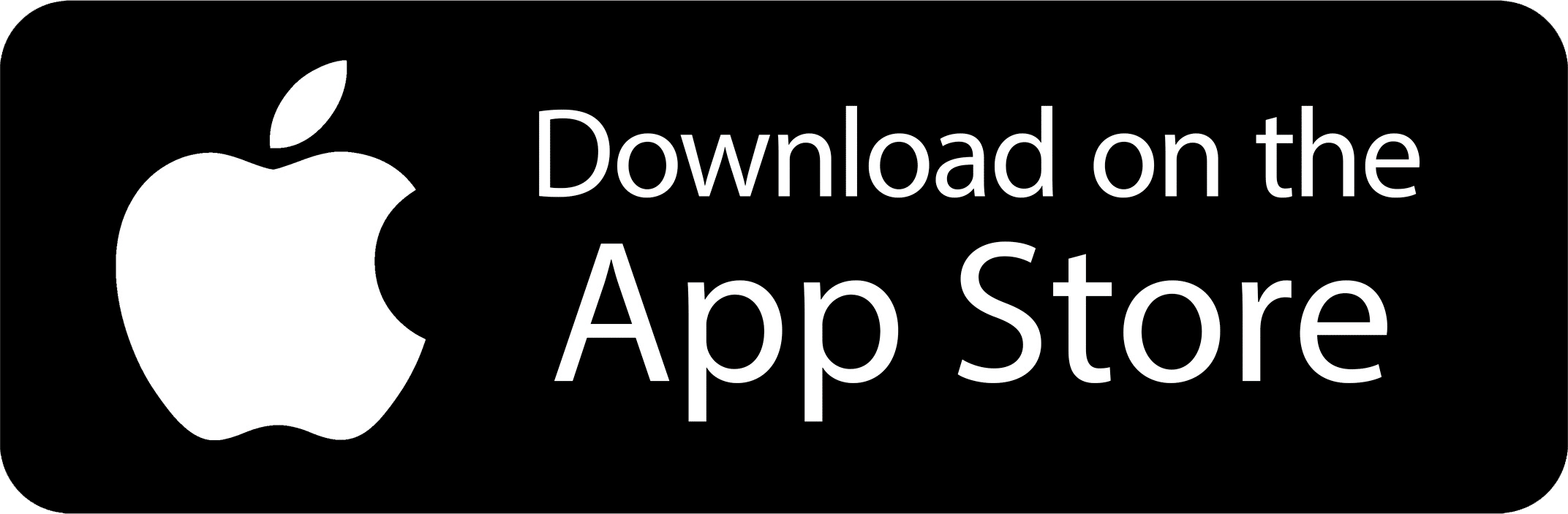 The app store logo with the words download on the app store.